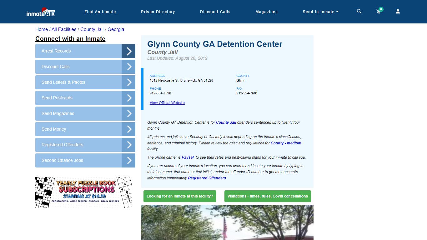 Glynn County GA Detention Center - Inmate Locator - Brunswick, GA