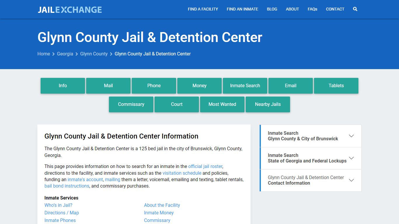 Glynn County Jail & Detention Center - Jail Exchange